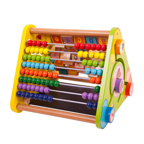 Bigjigs baby telraam met letters en krijtbord - green toys