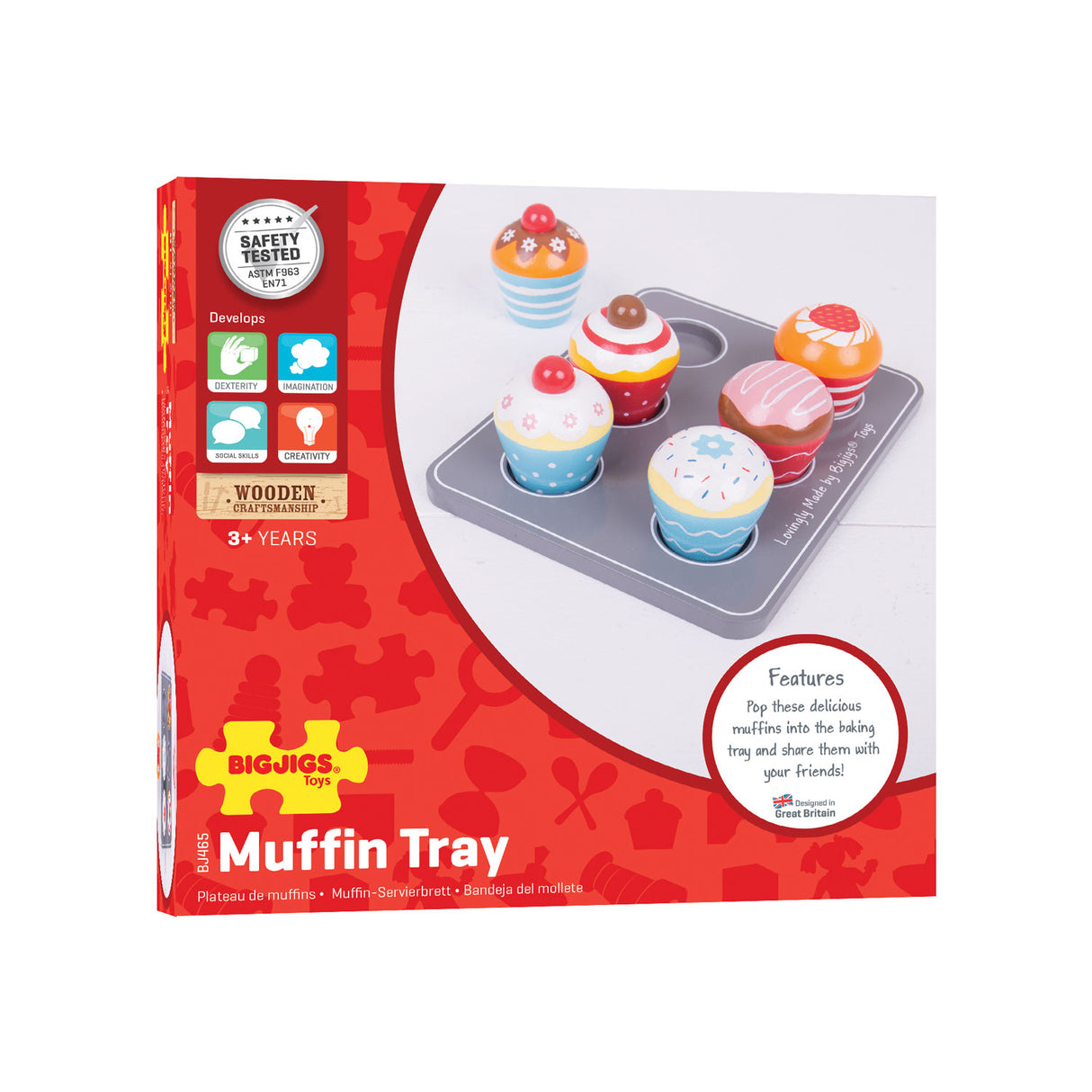 Ensemble de muffins en bois Bigjigs