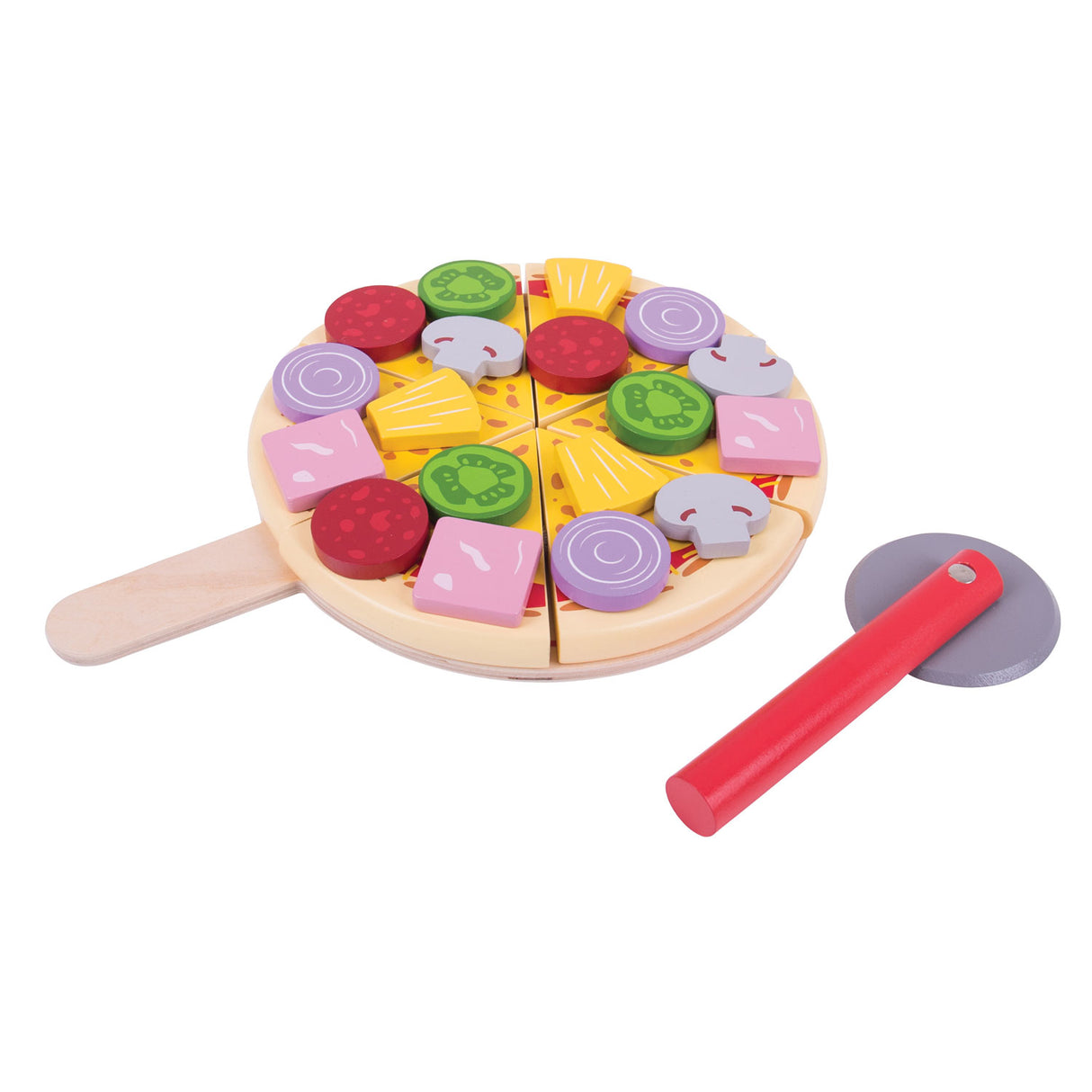 Pizza de madera bigjigs con asedio