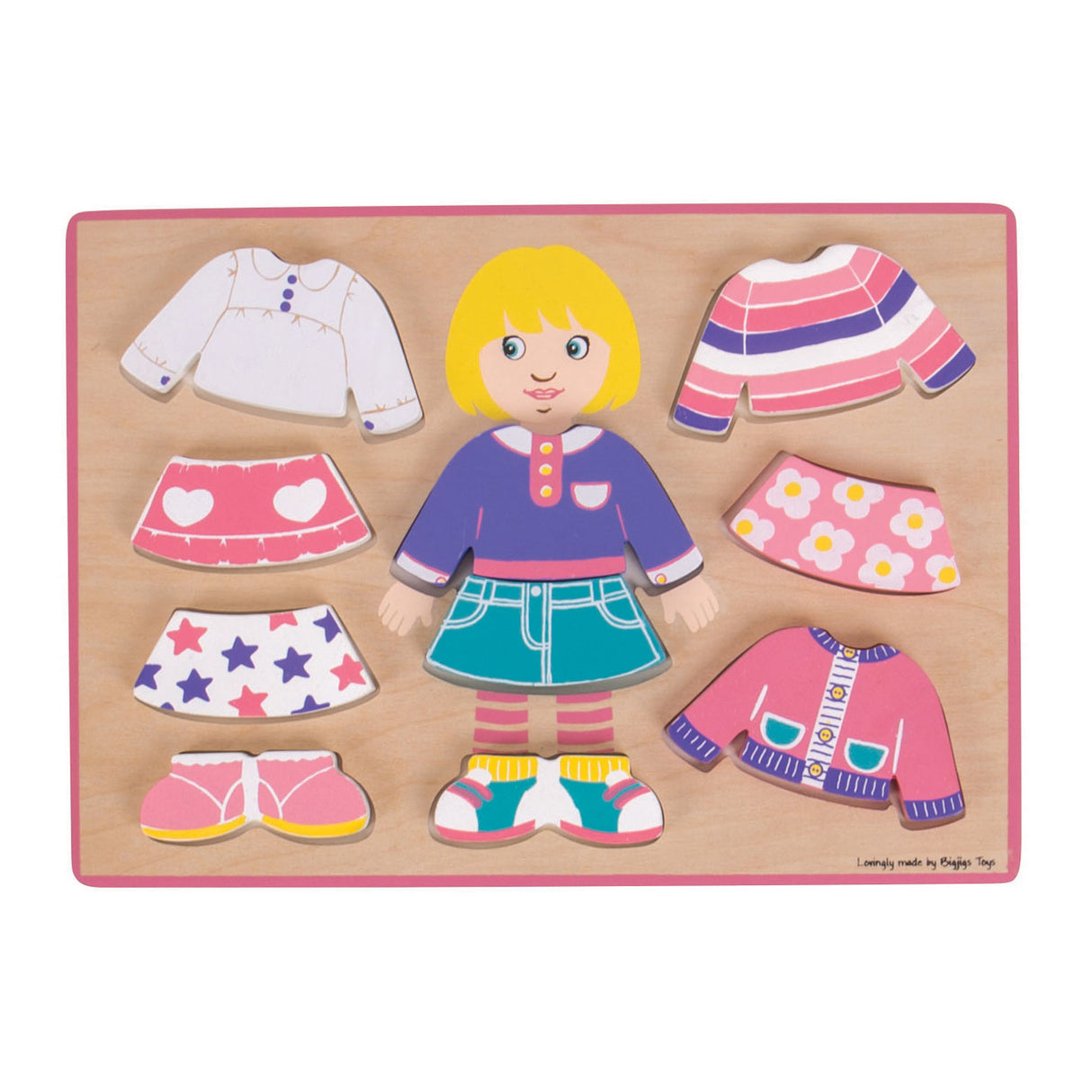 Bigjigs Wood Dressing Puzzle Girl, 10 ..