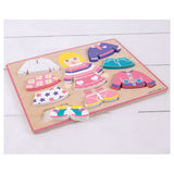 Bigjigs houten aankleedpuzzel meisje, 10st.