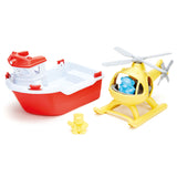 Green Toys Green Toys Rescue boat with helicopter