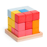 Bigjigs Wooden Lock-a-Cube Kubus puzzle