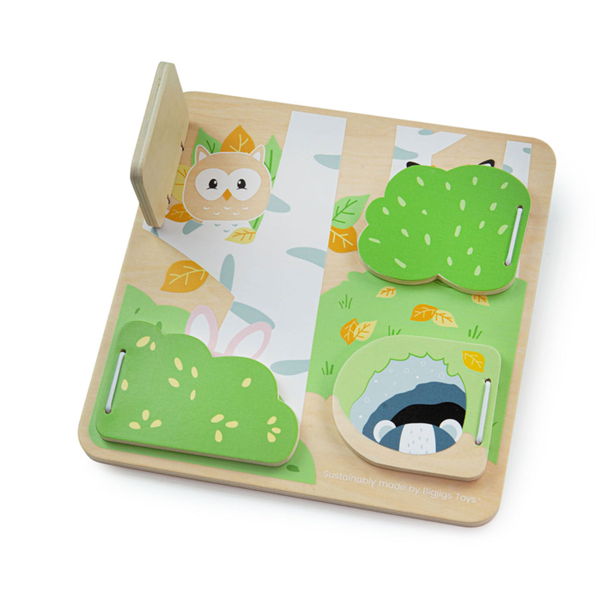 Bigjigs Woodland Holzbland und suchen nach Puzzle