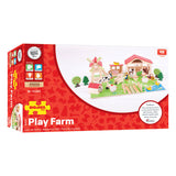 Bigjigs Holzspielfarm mit Accessoires, 48dlg.