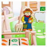 Bigjigs Holzspielfarm mit Accessoires, 48dlg.