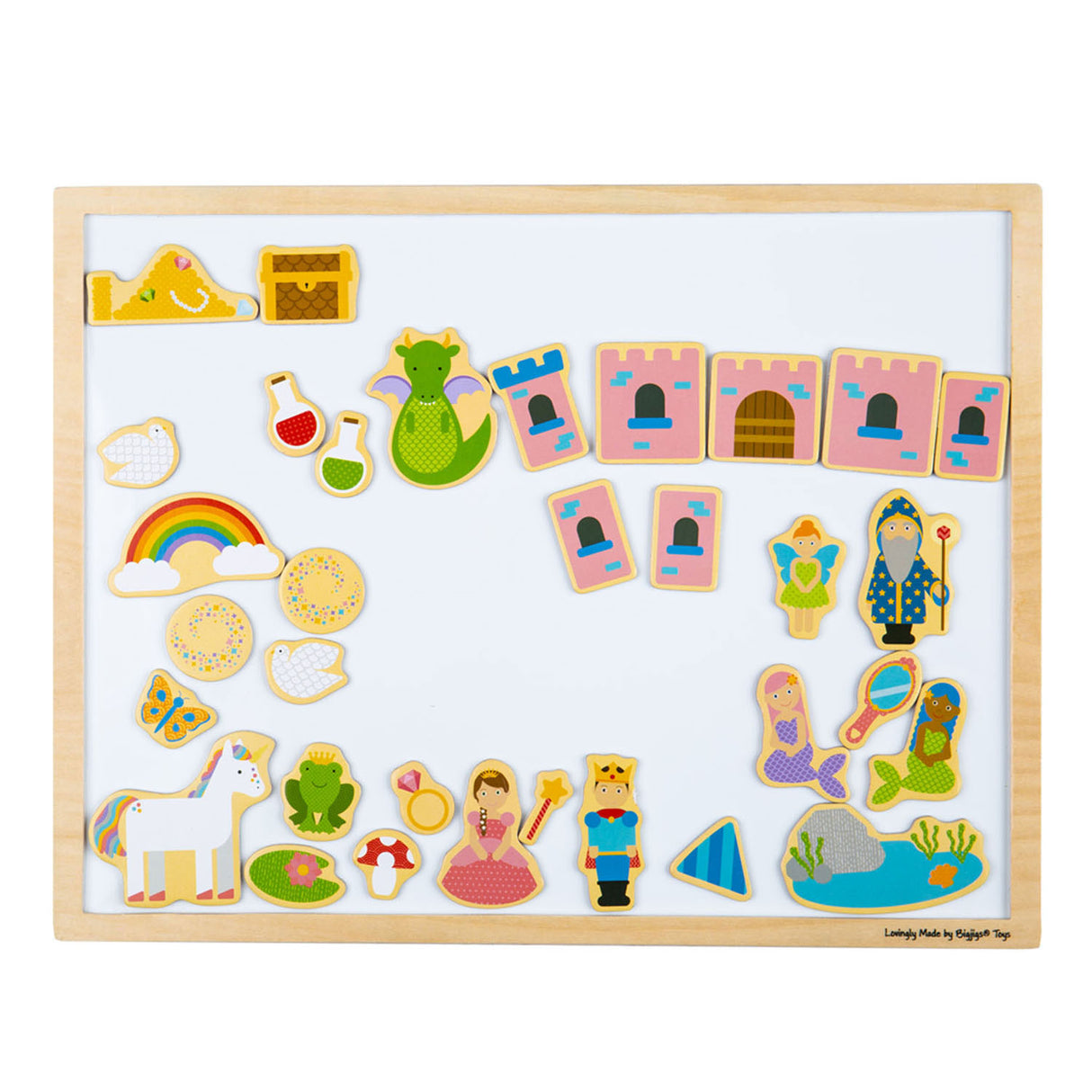 Bigjigs Magnétique Plaque avec bord en bois