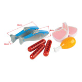 Tidlo wooden playets meat and fish in box, 8dlg.