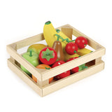 Tidlo wooden fruit in a crate