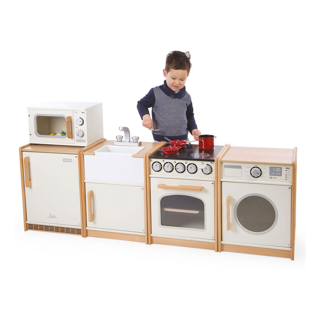 Tidlo educatief houten speelgoed wasmachine