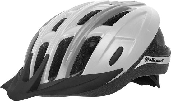 Pol Ride dans le casque de vélo L 58-62 cm Gris blanc