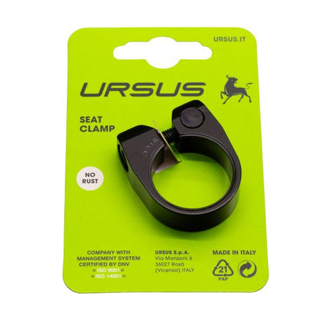 Ursus zadelpenklem ø31.8 mm aluminium - zwart