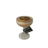 Mansion atmosphere geurkaars in sorbetglas groen bruin ã˜9,5xh14cm