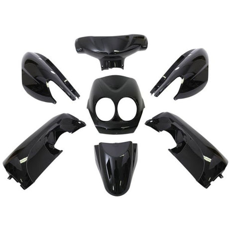 Edge plaatset 9-delig voor yamaha neo's - bouwjaar 2008 - 2011 - 2 en 4 takt model - metallic zwart