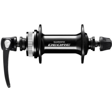 Shimano voornaaf deore hb-m6000 - 36 gaats - 100 mm inbouwbreedte - met snelspanner - zwart