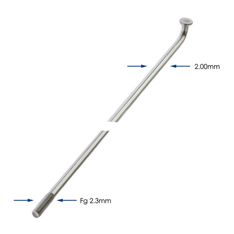 Spaken 296-14 Alpina ø2.00 mm FG 2.3 verzinkt - zilver (144 stuks)