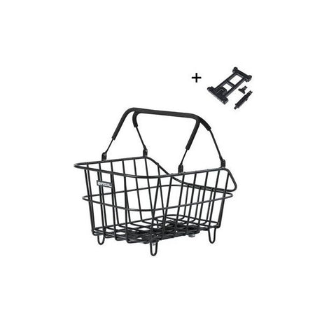 Basil fietsmand cento alu met mik bevestiging 14 liter 39 x 24 x 15 - zwart