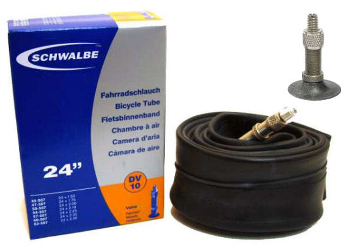 Tube intérieur de Schwalbe 24 x 1,50 2,40 pouces (40 62-507) DV 40 mm