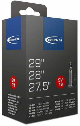 SCHWALBE INTER TUBE SV19 27 28 29 pollici 40 62-622 SV 40 mm