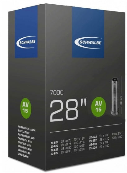 Schwalbe Inner Tube AV15 28 SMAL 18 28-622 22 25-630