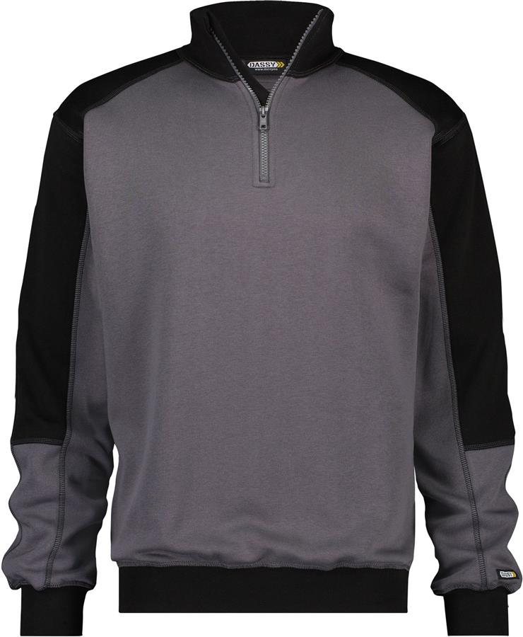 Dassy sweater basiel grijs zwart m