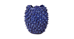 Vaas martijn aardewerk 28x15x33,5cm donkerblauw