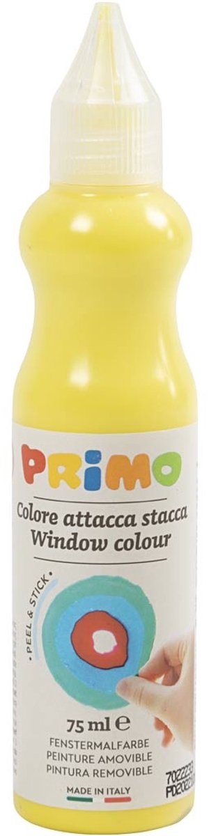 Primo raamverf - verf voor ramen - geel - 75ml