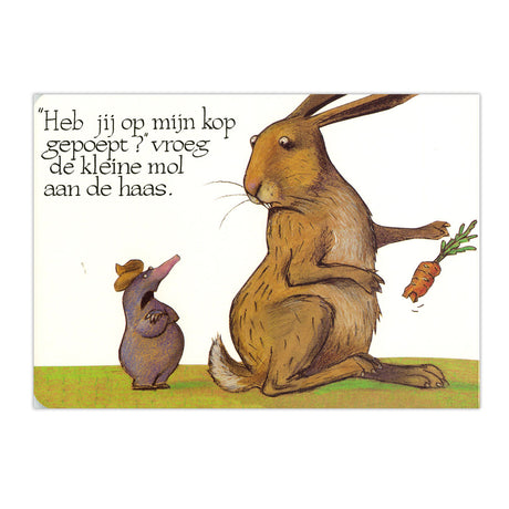 Centraal boekhuis over een kleine mol... kartonboek