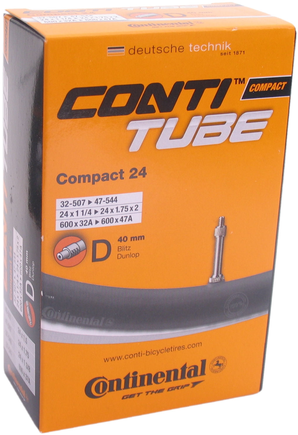 Continental Inner Tube DV9 Compact 24 Inch 32 47-507-544 DV 40 mm