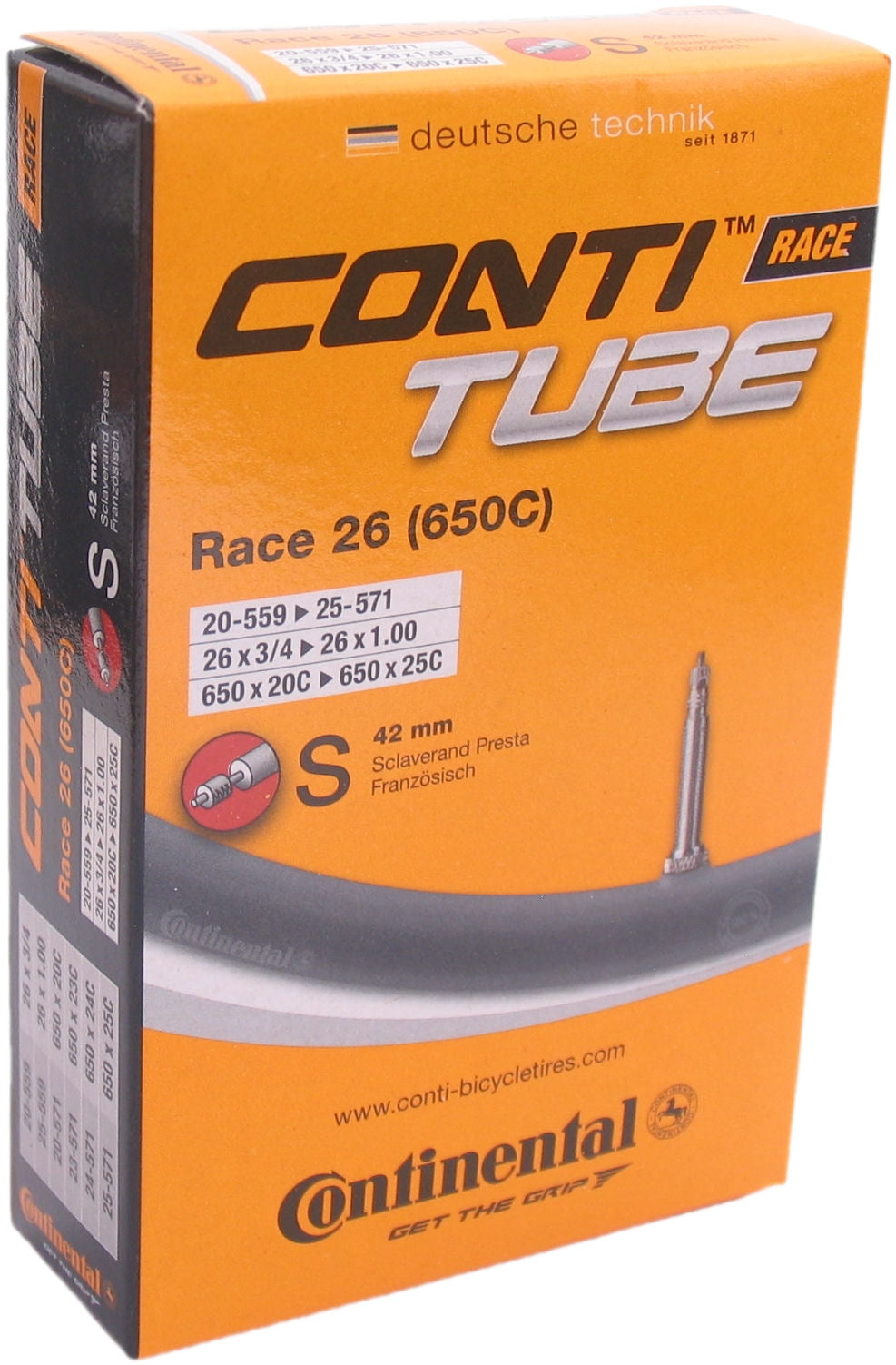 Continental Inner Tube FV SV 26 Race 20 25-559 571