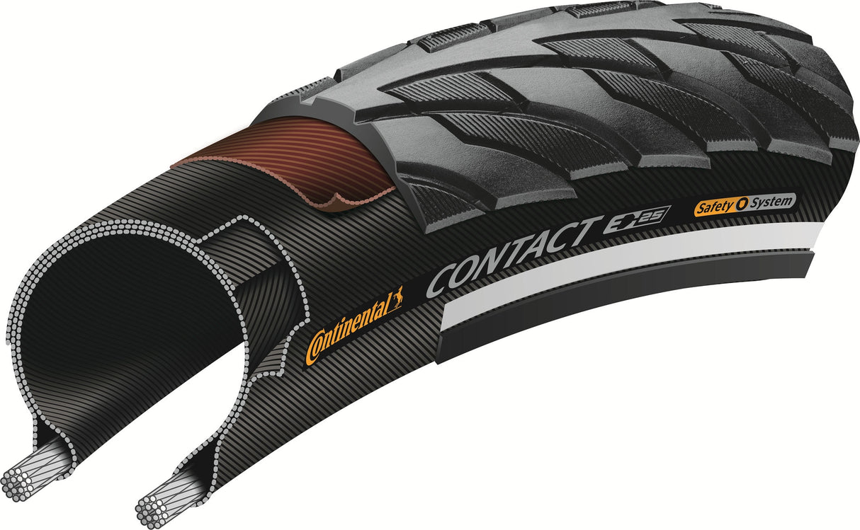 Trekking Bike Bike Tire di contatto continentale - nero