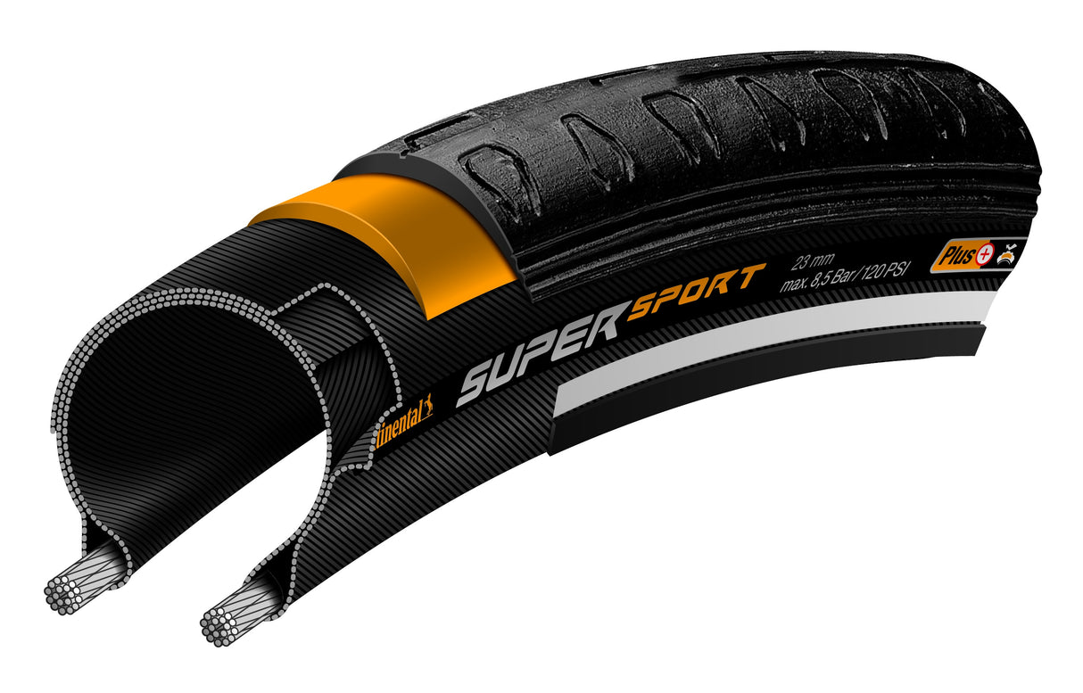 Continental Super Sport Plus Race Bike Band 23-622 Black