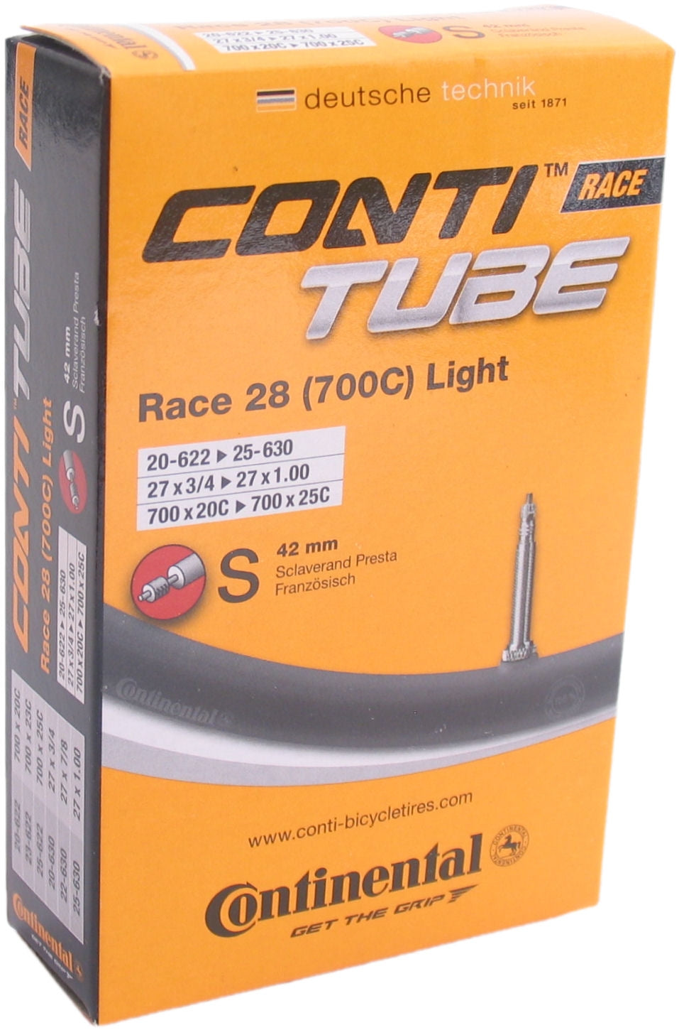 Continental Inner Tube 28 Race Light 18-622-> 32-630 SV42MM Valiel