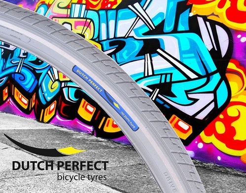 DutchPerfect Tire of Dutch Perfect 28 x 1,40 40-622 mm Gray anti-fuite avec réflexion