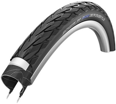 Schwalbe Delta Cruiser Plus Kuretureguard 28 x 1,75 47-622 mm - Czarny z odbiciem