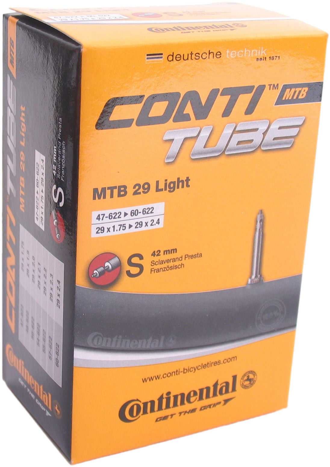 Continental Binnenband 28 29 Light 47 62-662 SV42mm ventiel