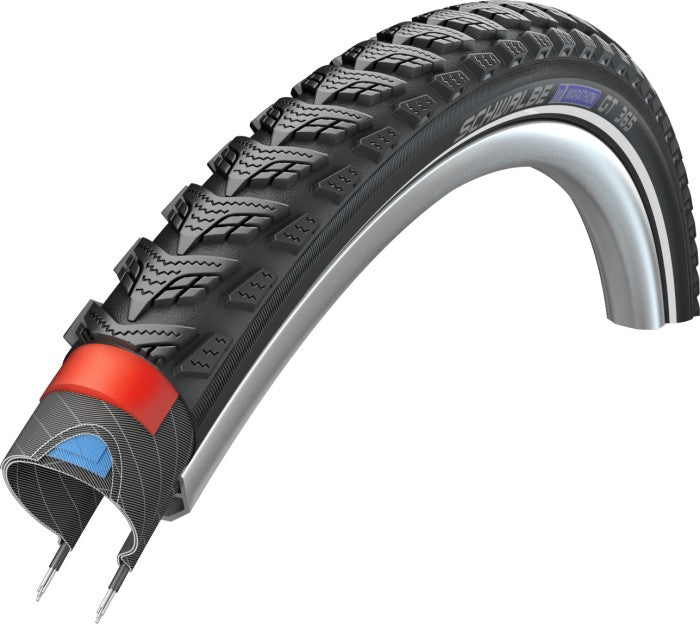 Schwalbe Marathon 365 Greenguard 28 x 1,40 37-622 mm - noir avec réflexion