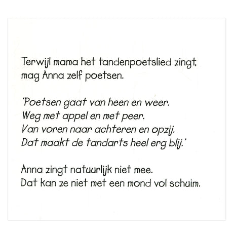 Centraal boekhuis anna poetst haar tanden