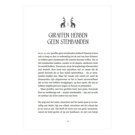 Centraal boekhuis het hart van een giraf is ongelooflijk groot