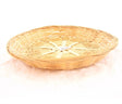 Baskin schaal bamboe gevlochten rond laag 30x5cm