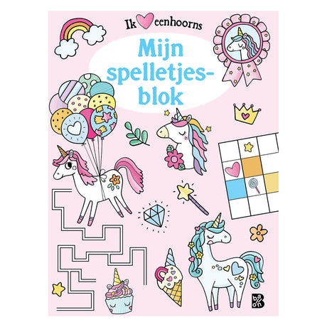 Standaard uitgeverij eenhoorns spelletjesblok