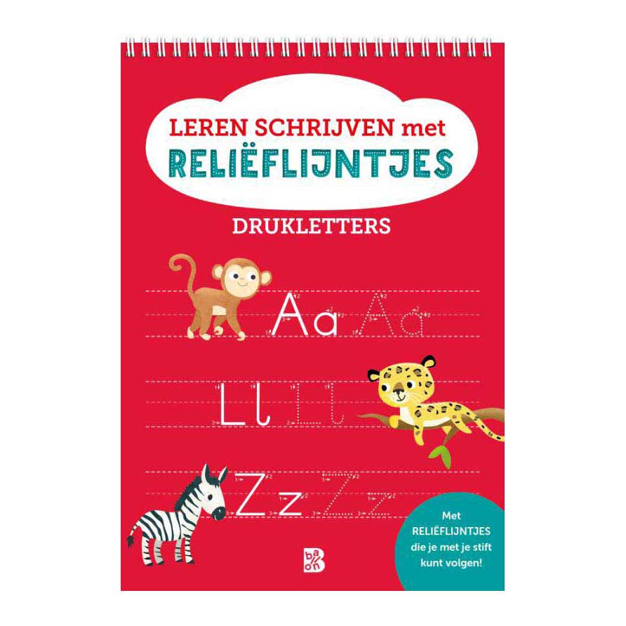 Standaard uitgeverij leren schrijven met relieflijntjes drukletters
