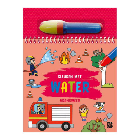 Standaard uitgeverij kleuren met water - brandweer