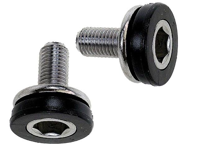 Crank Bolt Set m8 Bas15 pro 2 Stéck schwaarz Sëlwer