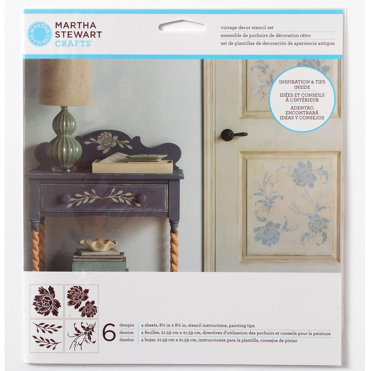 Martha stewart • stencil set bloesem
