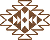 Fabric creations • block printing small 4,5x3,5cm aztec tile
