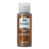 Folkart • metallic acrylic paint chocolate brown 59ml