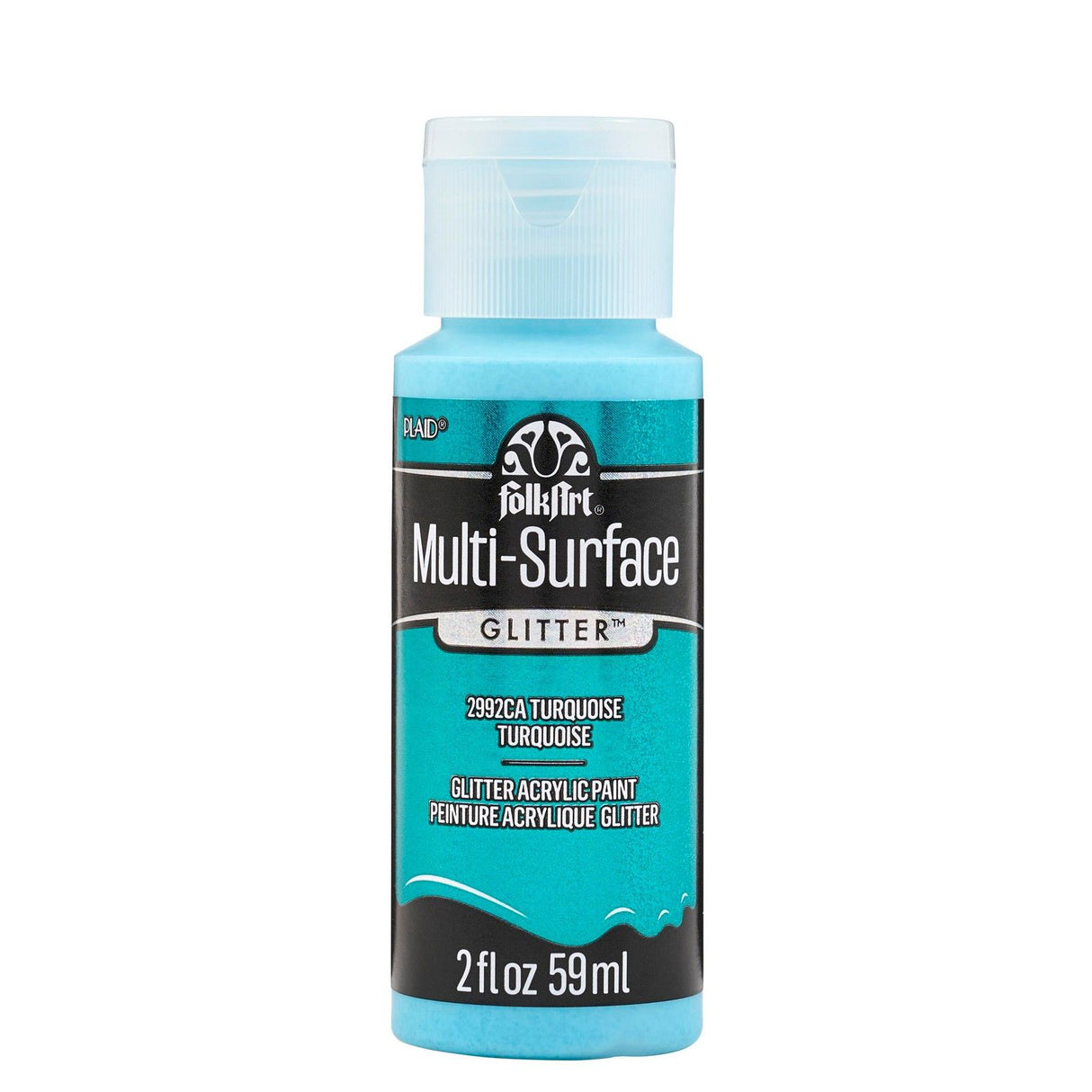 Folkart • multi-surface glitter turquoise 59ml