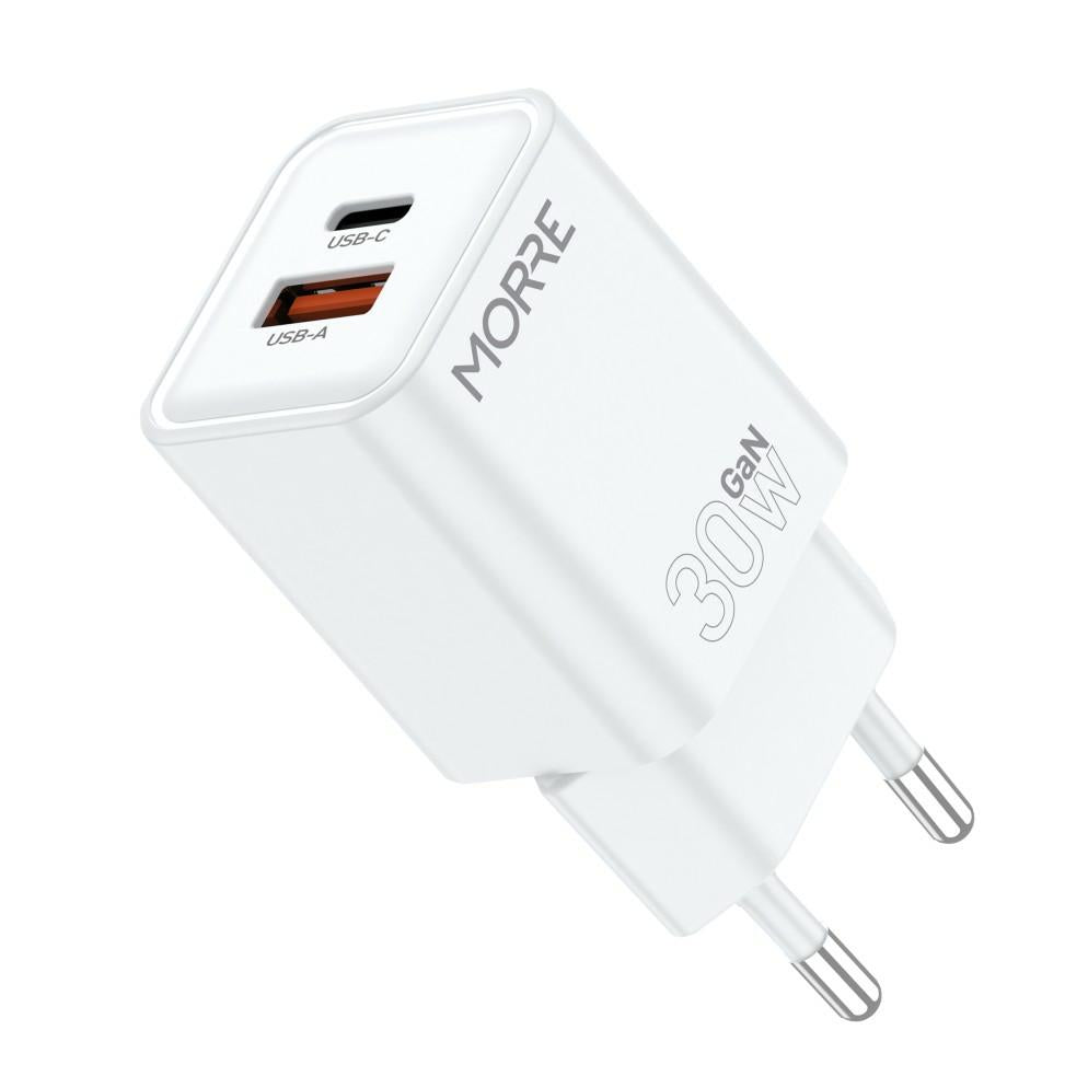 Morre usb usb-c lader 30w witte