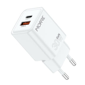 Morre usb usb-c lader 30w witte